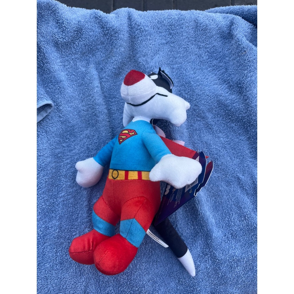 Warner Bros 100th Anniversary Sylvester the Cat Superman Plush Looney Tunes DC